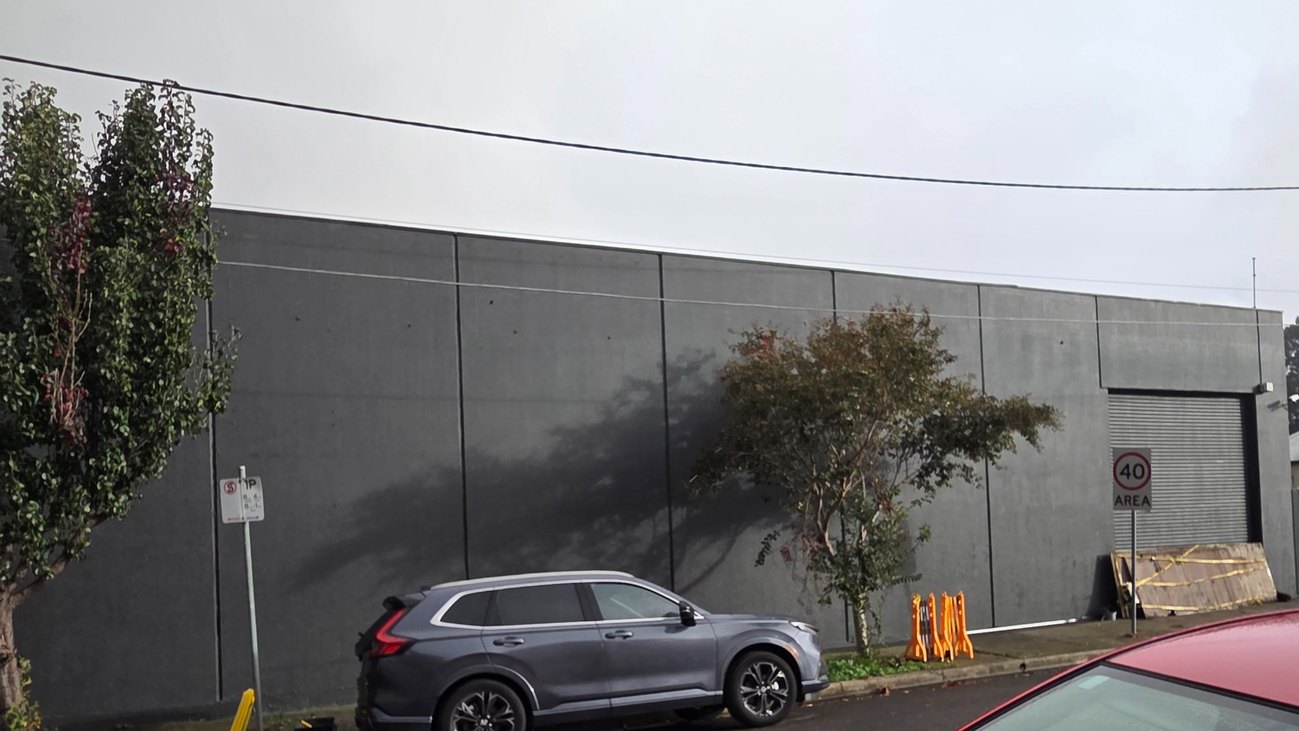Finished exterior wall repaint
